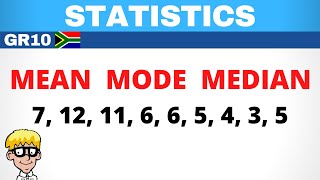 Statistics Grade 10 Mean mode median [upl. by Novello174]