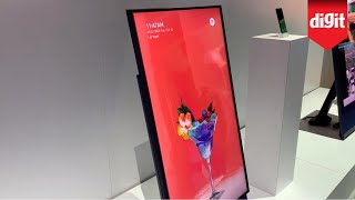 Heres A TV You Can Flip Sideways For Vertical Video Content Samsung Sero TV From CES 2020 [upl. by Adneram781]