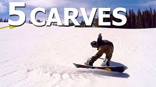 5 Advanced Snowboard Carves On The Never Summer Proto Type 2 [upl. by Ennovy]