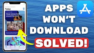 iPhone Apps Not Downloading SOLVED 2024 [upl. by Sherar370]