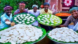 1000 IDLI with MUTTON KULAMBU  Best Combination Village Recipes  1000 Idlis Cooking in Village [upl. by Trellas]