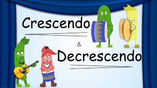 Crescendo amp Decrescendo  Dynamics  Green Beans Music [upl. by Newberry]