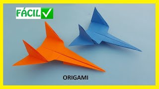 👉🏽 Cómo hacer un AVIÓN ✈ de papel FÁCIL ✅  Aviones de Origami PASO A PASO [upl. by Sumer]