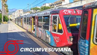 CIRCUMVESUVIANA TRAIN From Sorrento to Naples [upl. by Deckert89]