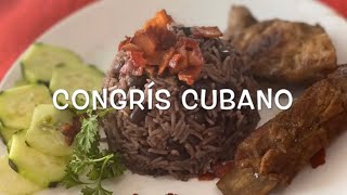 Arroz Congrís Cubano  Cocina Con Fujita [upl. by Eatnoed736]