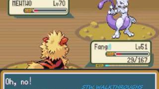 Pokemon Fire Red Walkthrough Part 56 Catching Mewtwo [upl. by Stillman]