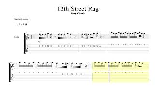 Roy Clark  12th Street Rag Guitar TAB [upl. by Arreic]