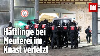 Gefängnismeuterei Polizei stürmt Knast in Thüringen  JVA Untermaßfeld [upl. by Farly]