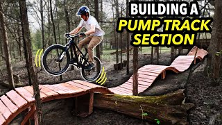 Building an INSANE Pump Track in our Woods  Backyard MTB Trail [upl. by Ortensia146]