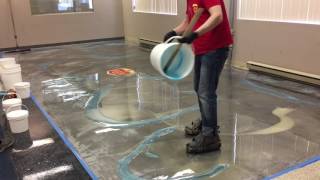 How to Do Amazing Metallic Epoxy Floor [upl. by Yeloc102]