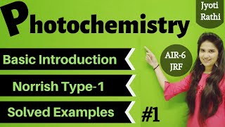 Norrish type 1 reaction Solved examples questionsPhotochemistry for csirnet and gate in Hindi [upl. by Heindrick]