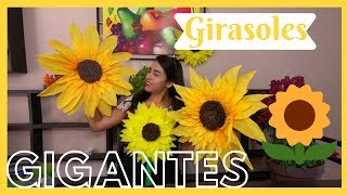 GIRASOL GIGANTE CON PAPEL CREPEDYLMELISA ZUJEY [upl. by Charie]