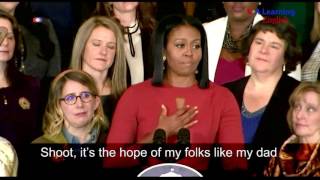 Michelle Obama Last Official Speech as First Lady [upl. by Lali]