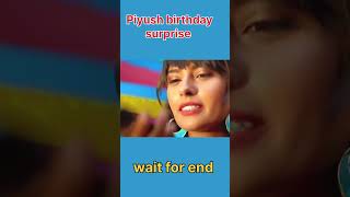 Piyush birthday surprise shortsvideo souravjoshivlogs [upl. by Recha]