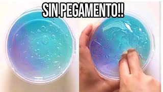 HAZ SLIME CON 1 INGREDIENTE💦 Probando Recetas SIN Pegamento [upl. by Neelyak]