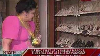 SONA Dating First Lady Imelda Marcos sinariwa ang alaala ng kanyang pamosong shoe collection [upl. by Annabal]