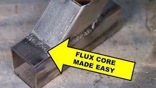 Gasless Flux Core Welding Basics for Beginners [upl. by Htrap]