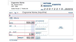 Tutorials compilazione ricevuta daffitto [upl. by Rolfston362]