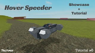 Hover Speeder Showcase  Tutorial  Plane Crazy [upl. by Bellis]